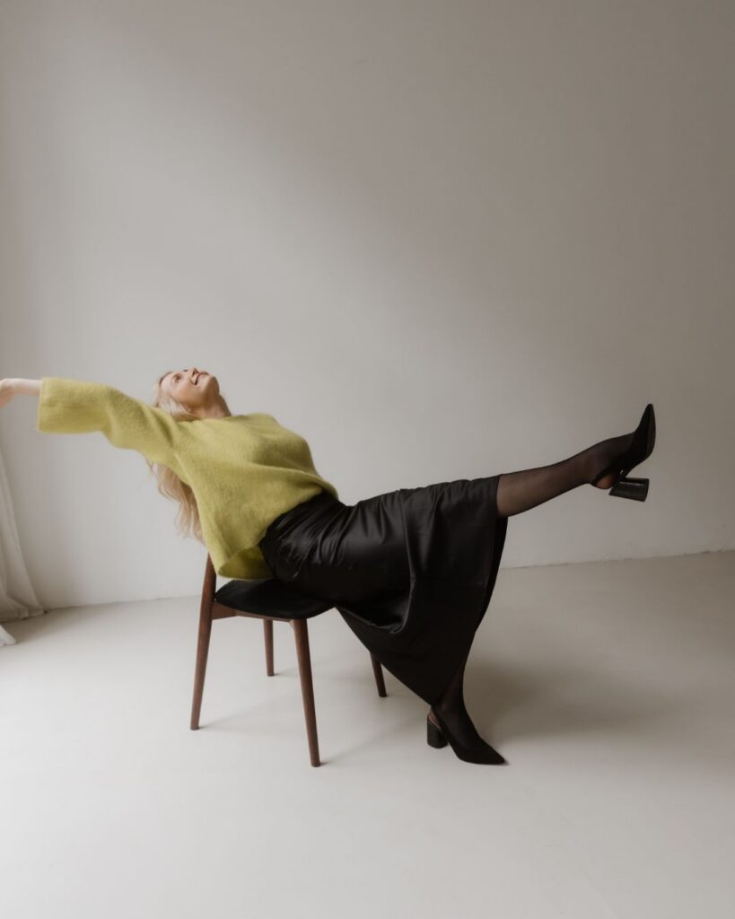 Lena Aljona Siebert während eines Business Brand Shootings